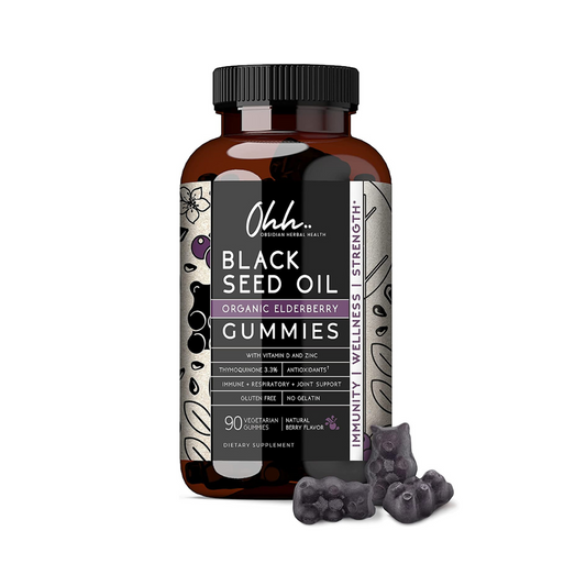 Ohh...Organic Black Seed Oil and Elderberry Gummies (90 Count)