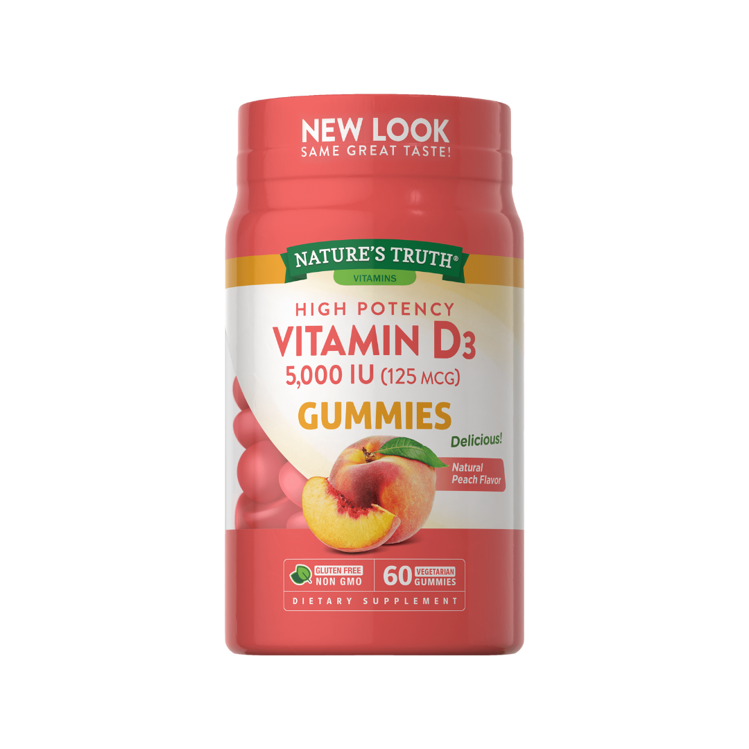 High Potency Vitamin D3 5,000 IU Gummies (Nature's Truth)