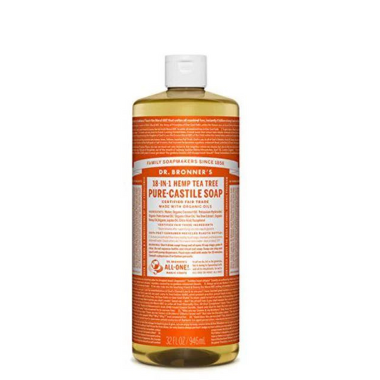 Dr. Bronner's Pure-Castile Hemp Tee Tree Soap 32oz