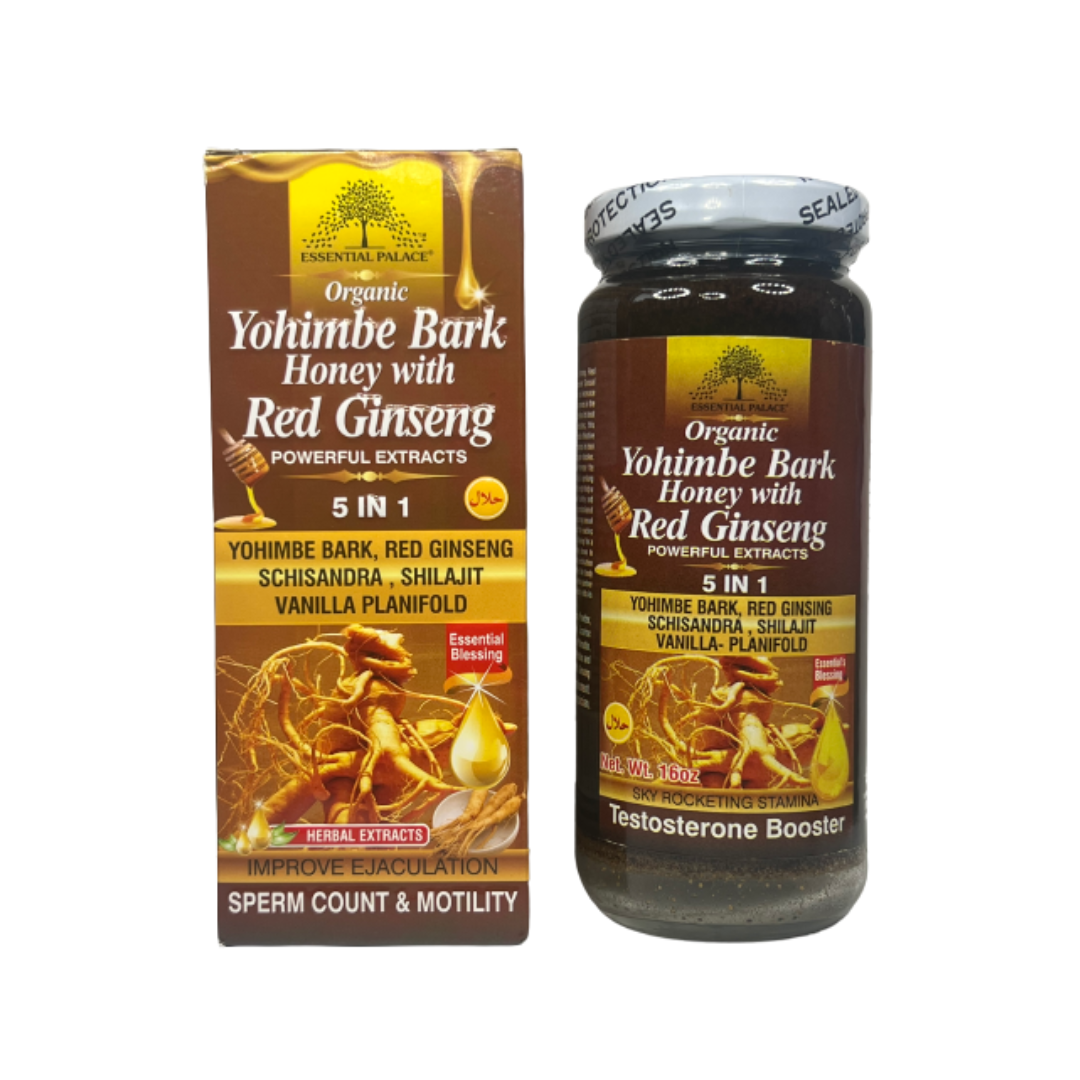 Organic Yohimbe Bark Honey With Red Ginseng