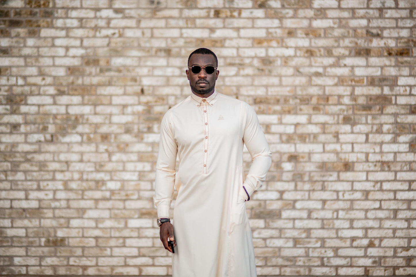 Crispy Cream Thobe - Elegant Designer Muslim Wear from London